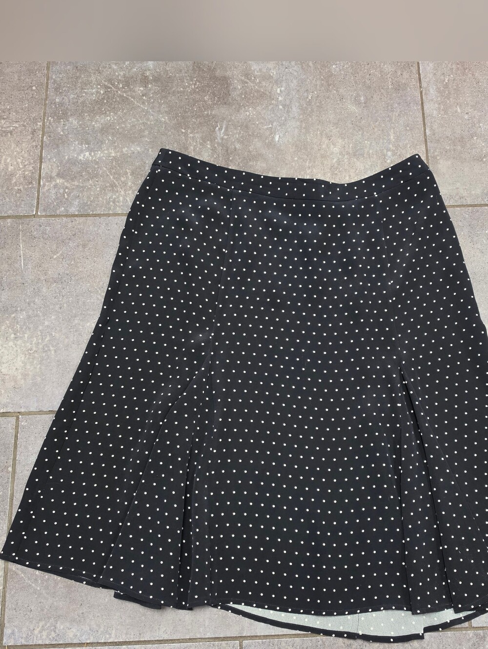 Vintage Marshall Fields 100% Silk Polka Dot Skirt